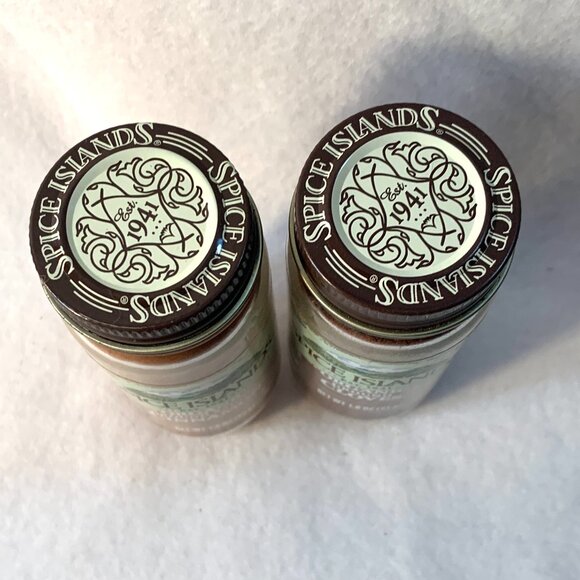 Lot of 2 Spice Islands Seasonings Glass Jars PreOwned Expired - Picture 3 of 4